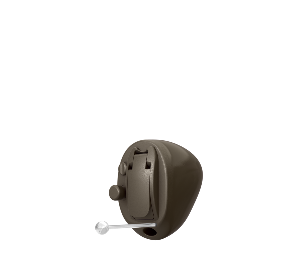 Oticon_Opn_CIC_R_C004DarkBrown_Bat10_PB_Angled_500pctSize_TIF